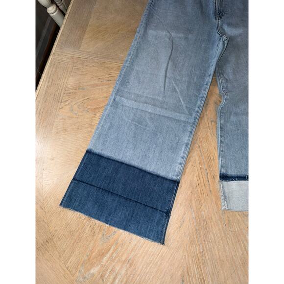 AG Adriano Goldschmied Women's Etta Wide Leg Jeans light wash two tone size 32 - Picture 4 of 11